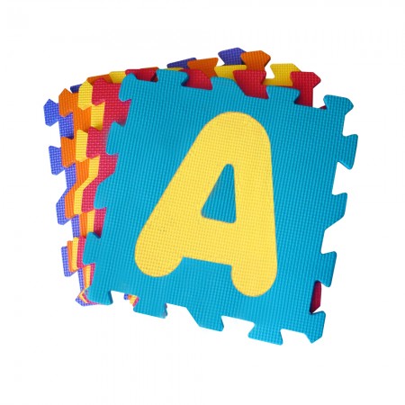 Tappeto 5 Mattonelle Puzzle Componibile 30x30 Morbido per Bimbi