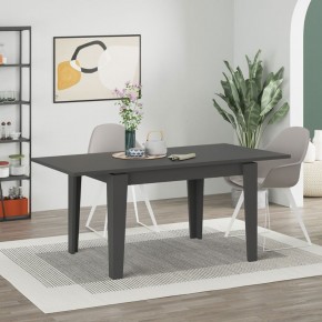 Tavolo da Pranzo Antracite 120x80 Allungabile a 160 cm Rettangolare 2