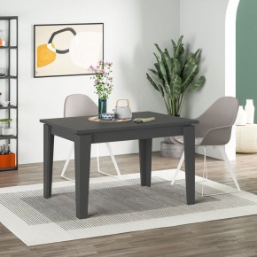 Tavolo da Pranzo Antracite 120x80 Allungabile a 160 cm Rettangolare