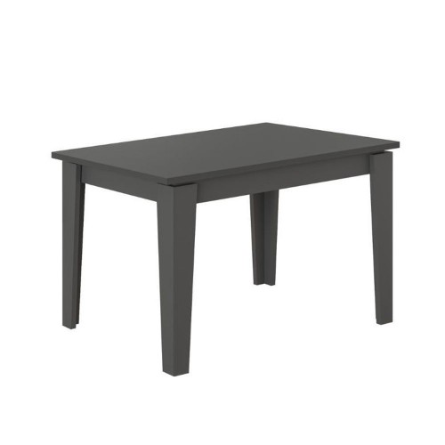 Tavolo da Pranzo Antracite 120x80 Allungabile 160x80 Moderno Rettangolare