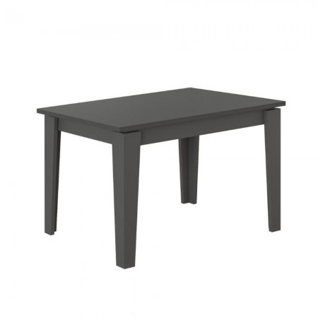 Tavolo da Pranzo Antracite 120x80 Allungabile 160x80 Moderno Rettangolare
