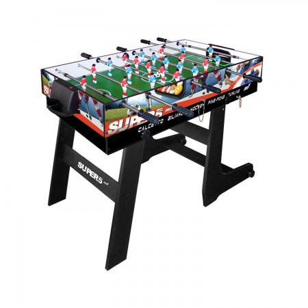 Tavolo Richiudibile 5in1 Biliardino Ping Pong Hockey Curling Biliardo