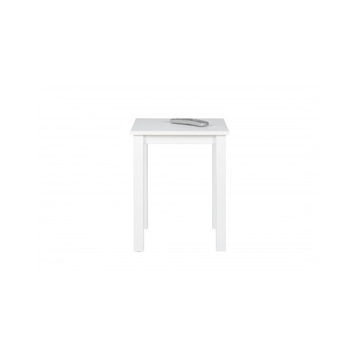 Tavolinetto Comodino in Legno Verniciato Bianco Tavolino da Caffe Salotto