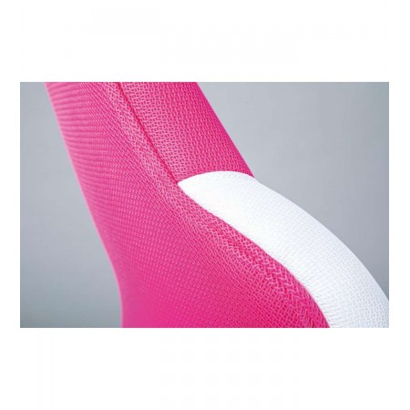Sedia Rosa con Ruote Colorata Poltrona Cameretta Regolabile e Girevole