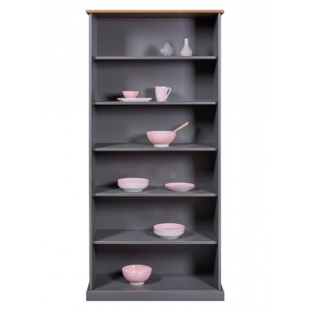 Libreria Mobile con 5 Ripiani in Legno Moderna Alta 190 per Studio