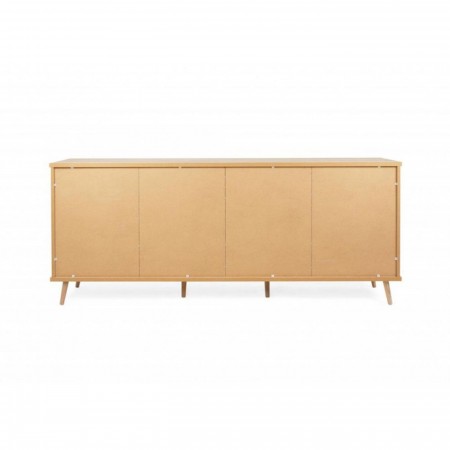 Madia a 3 Ante e Scaffali 210 cm Credenza Porta Tv Mobile da Salotto