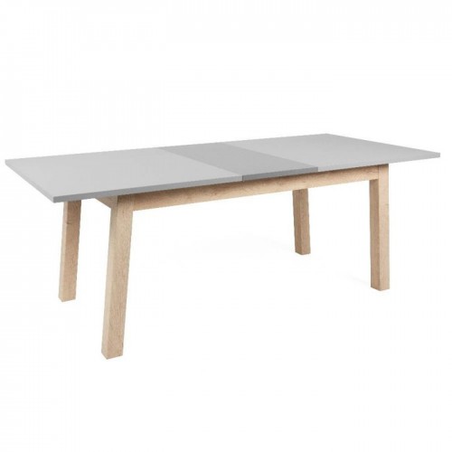 Tavolo da Pranzo Allungabile Rovere Grigio Rettangolare 2 Prolunghe