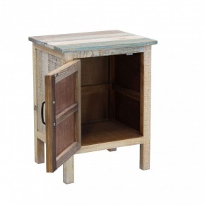 Comodino Colorato Mobile in Legno con 1 Ante Battente per Camera da Letto 2