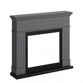 Cornice per Camino Elettrico in Legno MDF Grigio Tagu Larsen Caminetto 2