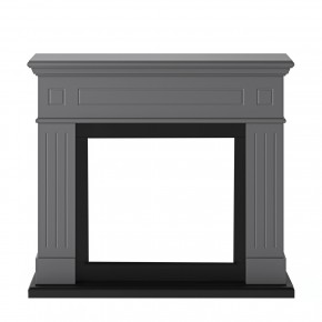 Cornice per Camino Elettrico in Legno MDF Grigio Tagu Larsen Caminetto