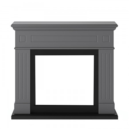 Cornice per Camino Elettrico in Legno MDF Grigio Tagu Larsen Caminetto