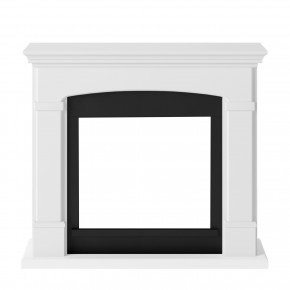 Cornice per Camino Elettrico Bianco in Legno MDF Caminetto Tagu Helmi