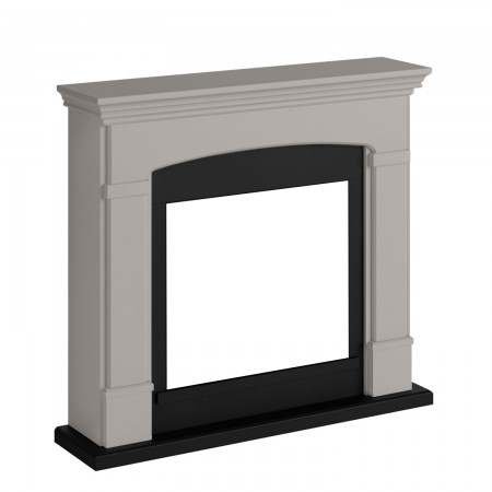 Cornice per Camino Elettrico in Legno MDF Caminetto Tagu Helmi Beige