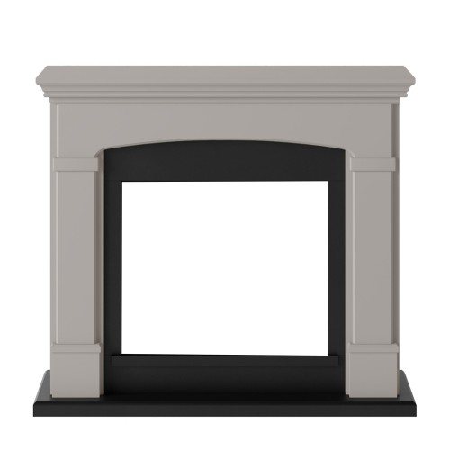 Cornice per Camino Elettrico in Legno MDF Caminetto Tagu Helmi Beige
