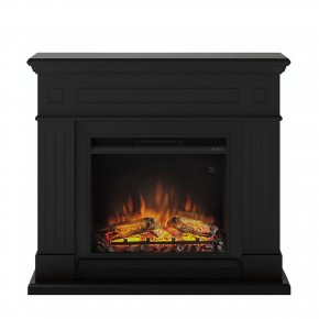 Camino Elettrico con Cornice in Legno Nero Tagu Larsen 1500w e Telecomando