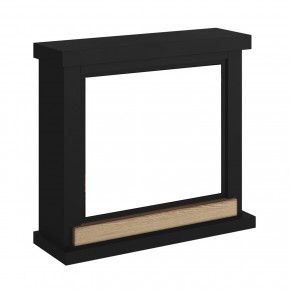 Cornice per Camino Elettrico Tagu Hagen Caminetto in Legno MDF Nero 2