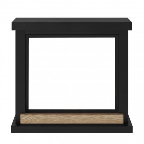 Cornice per Camino Elettrico Tagu Hagen Caminetto in Legno MDF Nero