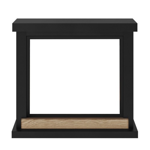 Cornice per Camino Elettrico Tagu Hagen Caminetto in Legno MDF Nero