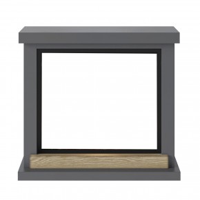 Cornice per Caminetto Elettrico Tagu Hagen Camino in Legno MDF Grigio