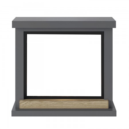 Cornice per Caminetto Elettrico Tagu Hagen Camino in Legno MDF Grigio