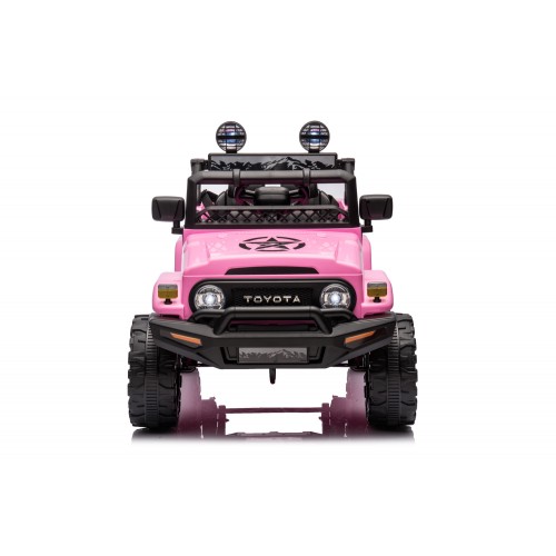 Auto Elettrica per Bambini Toyota Cruiser Fuoristrada Macchina Rosa