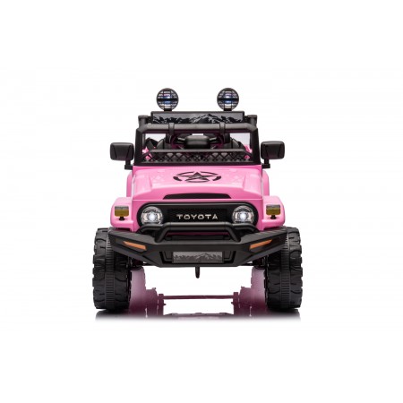 Auto Elettrica per Bambini Toyota Cruiser Fuoristrada Macchina Rosa