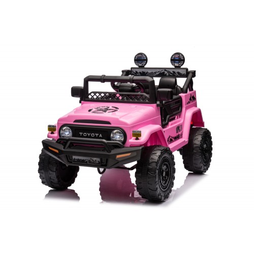 Auto Elettrica per Bambini Toyota Cruiser Fuoristrada Macchina Rosa