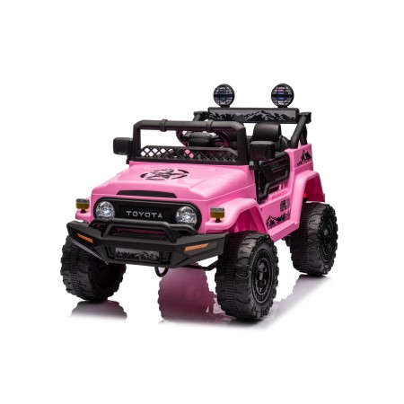 Auto Elettrica per Bambini Toyota Cruiser Fuoristrada Macchina Rosa