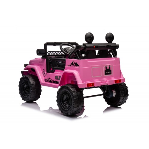 Auto Elettrica per Bambini Toyota Cruiser Fuoristrada Macchina Rosa