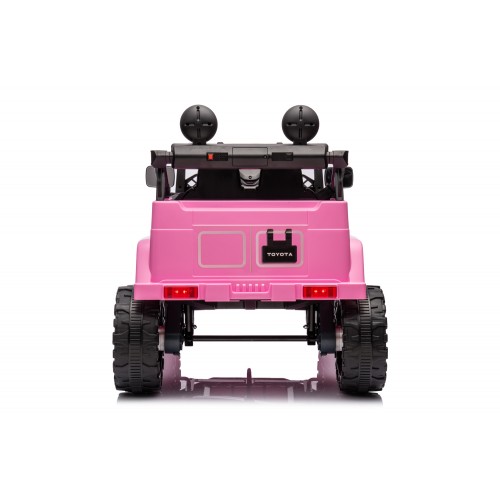 Auto Elettrica per Bambini Toyota Cruiser Fuoristrada Macchina Rosa
