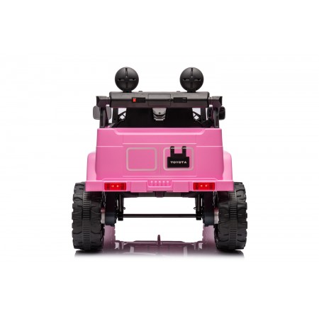 Auto Elettrica per Bambini Toyota Cruiser Fuoristrada Macchina Rosa