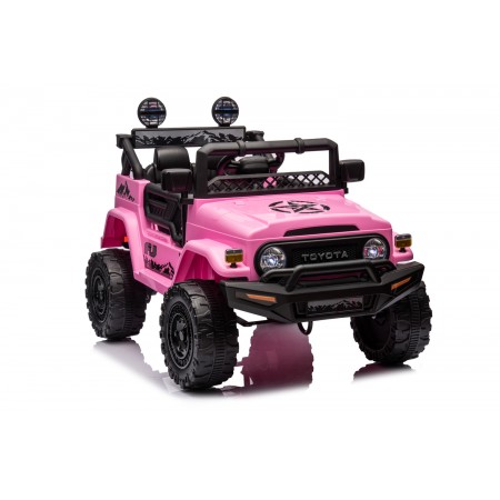 Auto Elettrica per Bambini Toyota Cruiser Fuoristrada Macchina Rosa