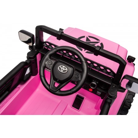 Auto Elettrica per Bambini Toyota Cruiser Fuoristrada Macchina Rosa