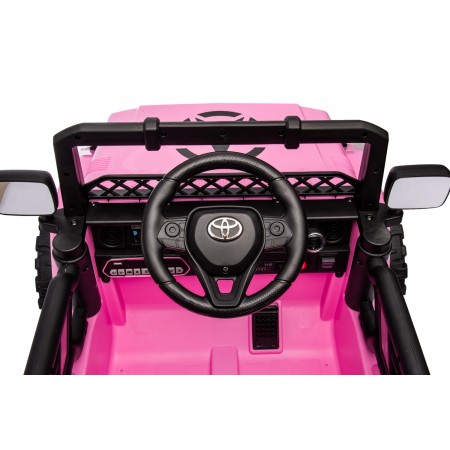 Auto Elettrica per Bambini Toyota Cruiser Fuoristrada Macchina Rosa