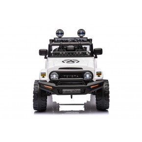 Macchina Elettrica per Bambini Auto Toyota Cruiser a Batteria 12 V Bianca 2