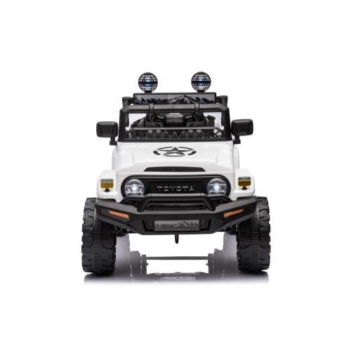 Macchina Elettrica per Bambini Auto Toyota Cruiser a Batteria 12 V Bianca