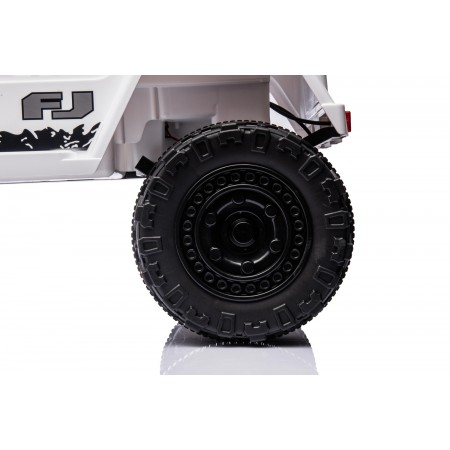 Macchina Elettrica per Bambini Auto Toyota Cruiser a Batteria 12 V Bianca