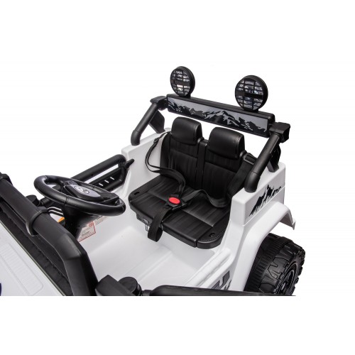 Macchina Elettrica per Bambini Auto Toyota Cruiser a Batteria 12 V Bianca