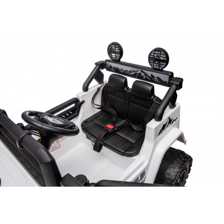 Macchina Elettrica per Bambini Auto Toyota Cruiser a Batteria 12 V Bianca