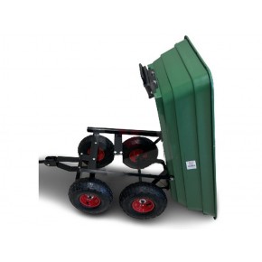 Carrello Portatutto Ribaltabile a 4 ruote Carretto da Giardino Rimorchio 2