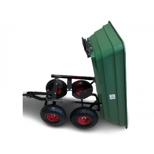 Carrello Portatutto Ribaltabile a 4 ruote Carretto da Giardino Rimorchio