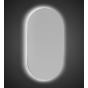 Specchio con Illuminazione a Led 63x110 cm per Bagno Ovale Reversibile