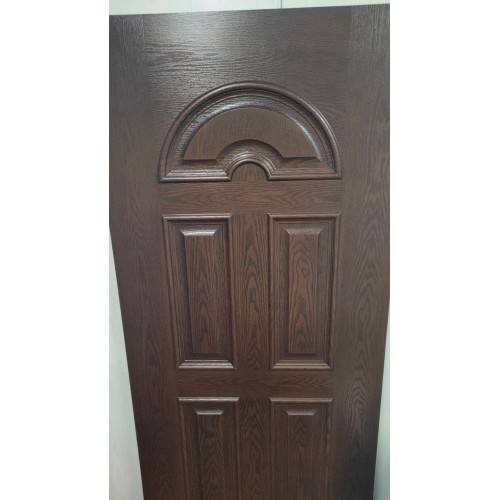 Pannello per Porta Blindata con Arco in Vetroresina da Esterno Noce 90x210