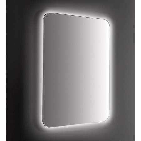Specchio da Bagno Moderno 70x100 Rettangolare con Illuminazione Perimetrale