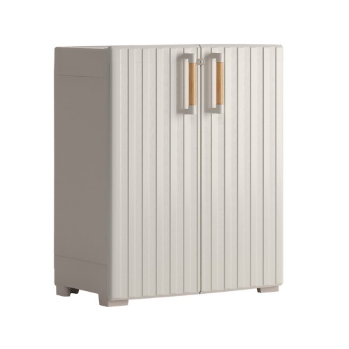 Keter Armadio da Esterno Impermeabile Basso con 1 Ripiano Resistente