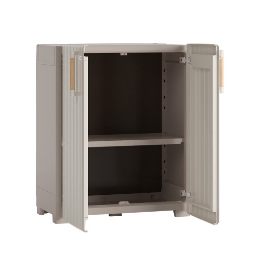 Keter Armadio da Esterno Impermeabile Basso con 1 Ripiano Resistente
