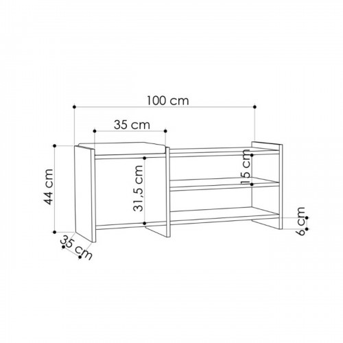 Panca Portascarpe in Legno con Cuscino Imbottito Mobile Ingresso Moka