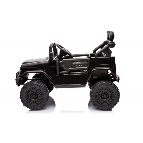 Macchina Elettrica per Bambini Nera Toyota Cruiser Auto a Batteria 12 V