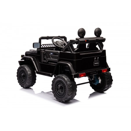 Macchina Elettrica per Bambini Nera Toyota Cruiser Auto a Batteria 12 V