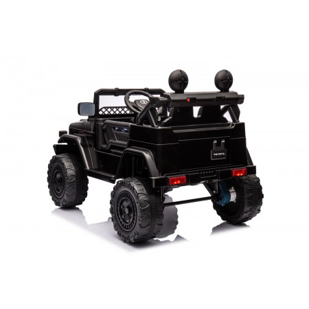 Macchina Elettrica per Bambini Nera Toyota Cruiser Auto a Batteria 12 V
